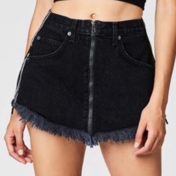 Reflective carmar high waist skirt